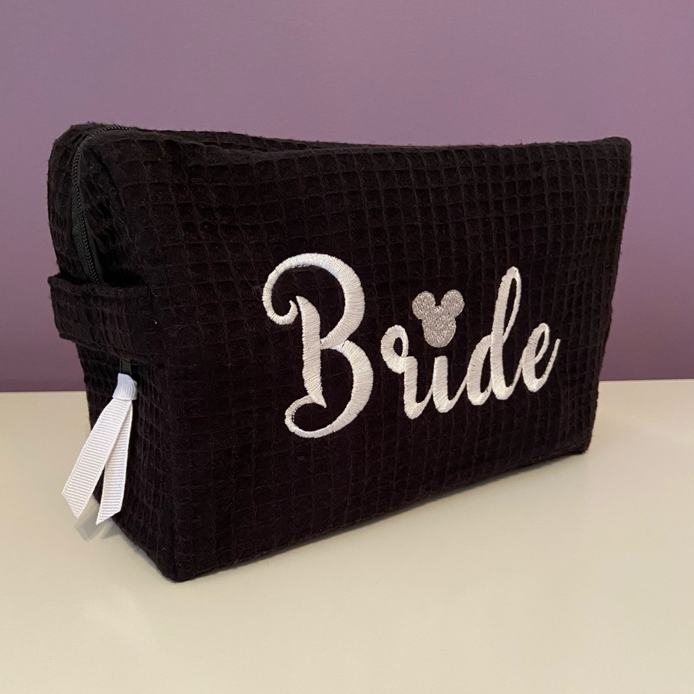 Disney Bride Wedding Makeup Cosmetic Bag Mickey